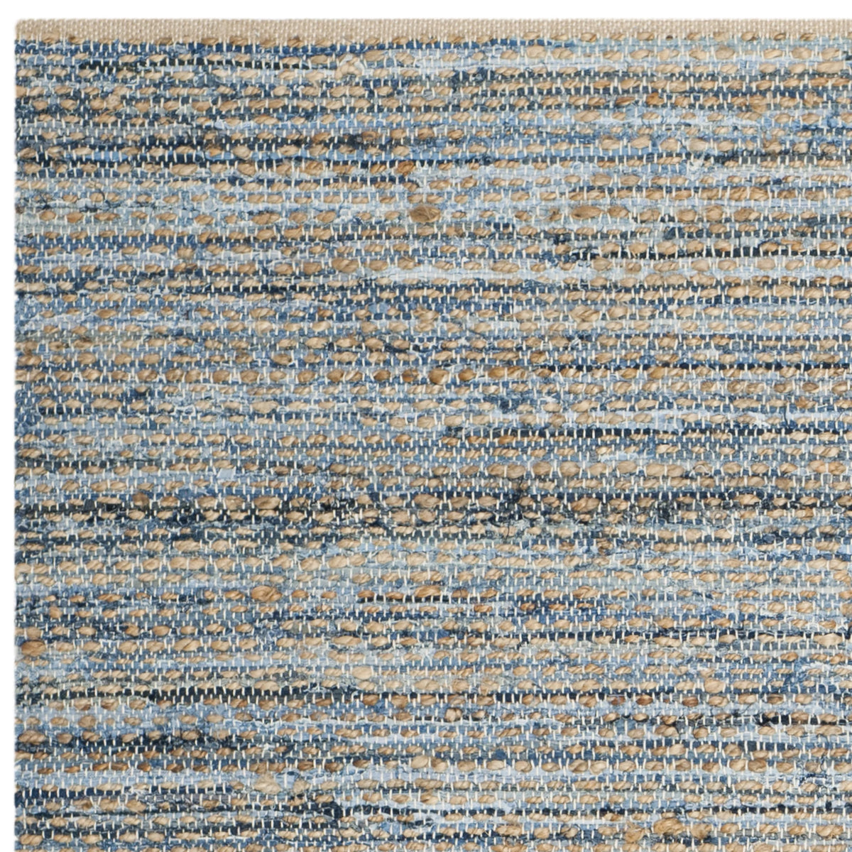 Natural Blue Jute Area Rug 2'3" x 4' H324