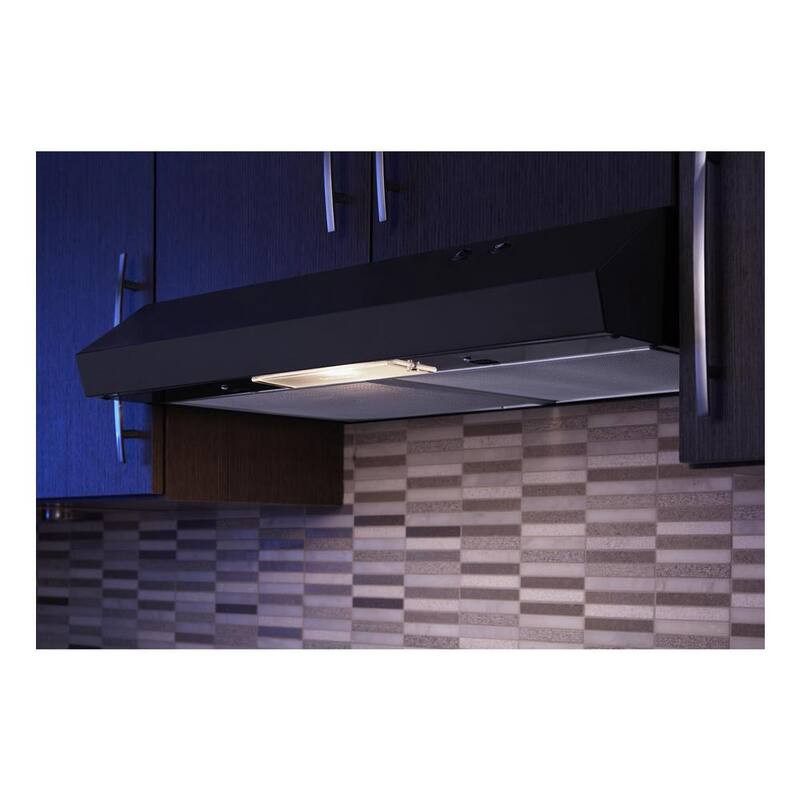 Black Under Cabinet Range Hood W3105