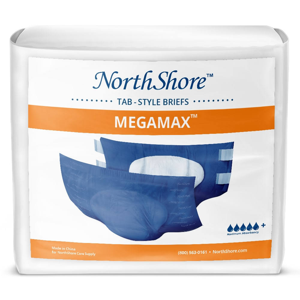 Blue Small Tab-Style Briefs Pack/10 O907