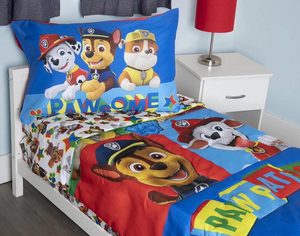 Blue 5-Piece Toddler Bedding Set & Blanket U52752