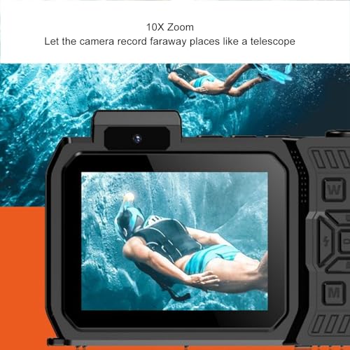 65MP 4K HD Waterproof Action Camera with Dual Screen R461
