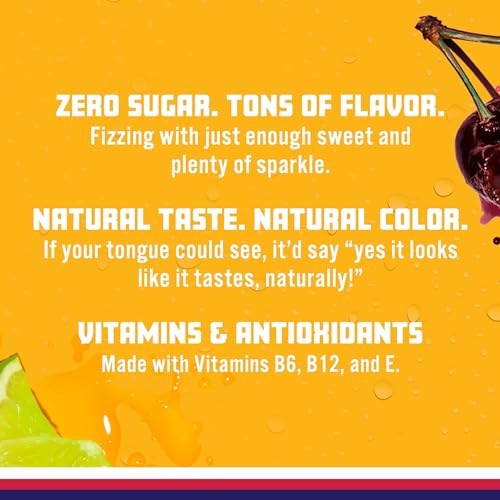 Black Raspberry Sparkling Water, 17 fl oz Bottles (Pack of 12) Q747064