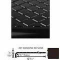 Brown Rubber Round Nose Stair Tread 42x22L O2714