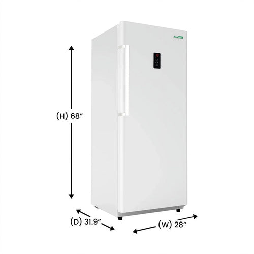 17 cu.ft. Convertible Upright Freezer/Refrigerator in white W124