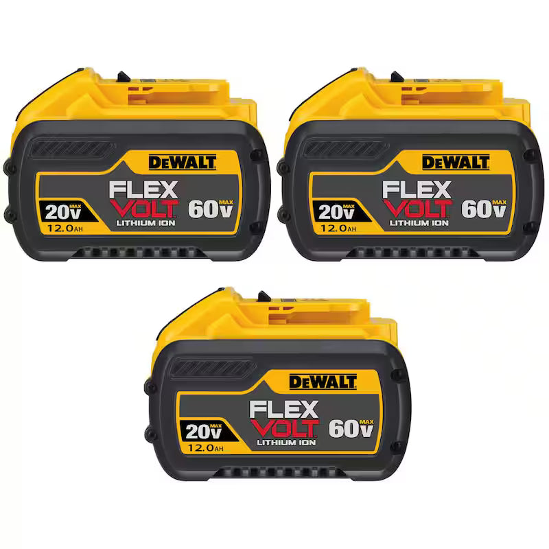 20V/60V MAX Lithium-Ion 12.0Ah Battery 3-Pack Z6089