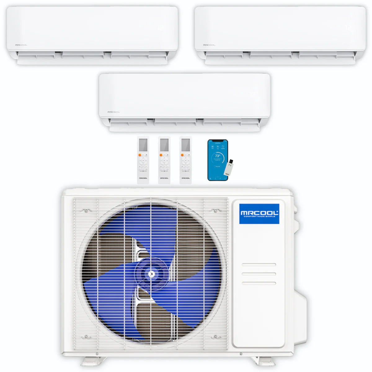 42,000 BTU 3 Zone Ductless Air Conditioner and Heat Pump G597