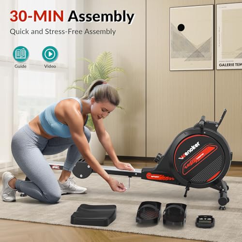Magnetic Rowing Machine with LCD Monitor Y85209