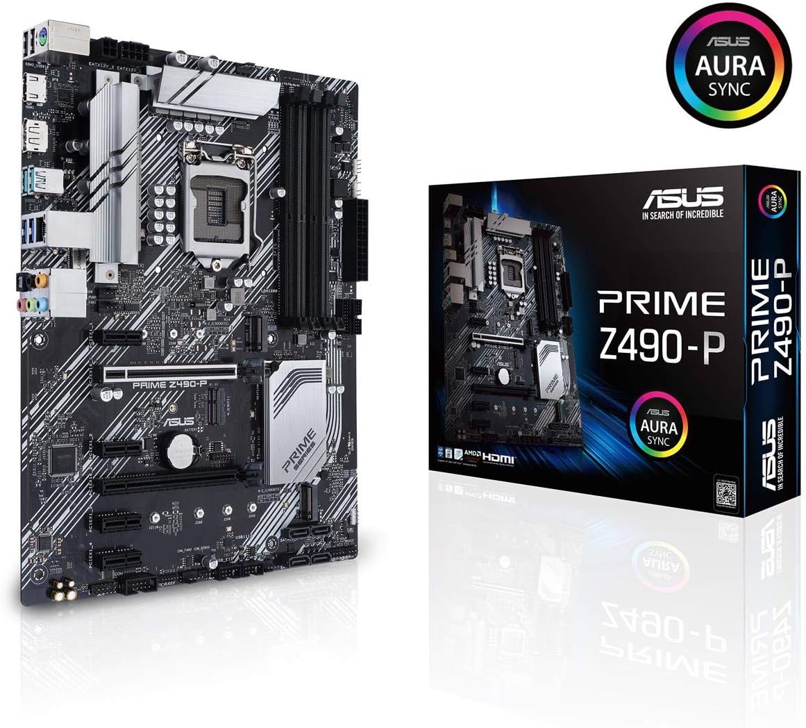 ASUS Prime Z490-P LGA 1200 ATX Motherboard Z53684