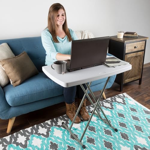 White Lightweight Portable Folding Table X544