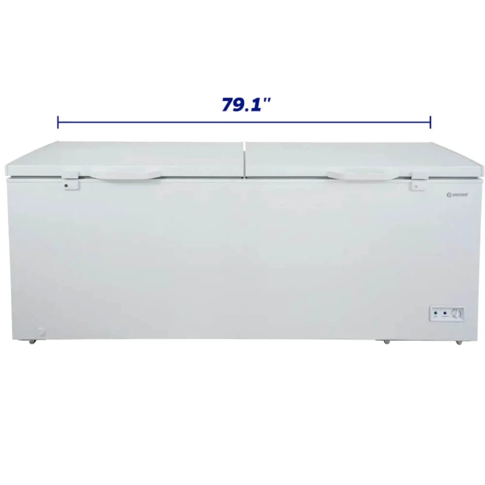 White 21.0 cu. ft. Two Door Chest Freezer W281