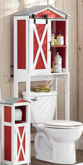 Red Wrought Iron Composite Space Saver J5077