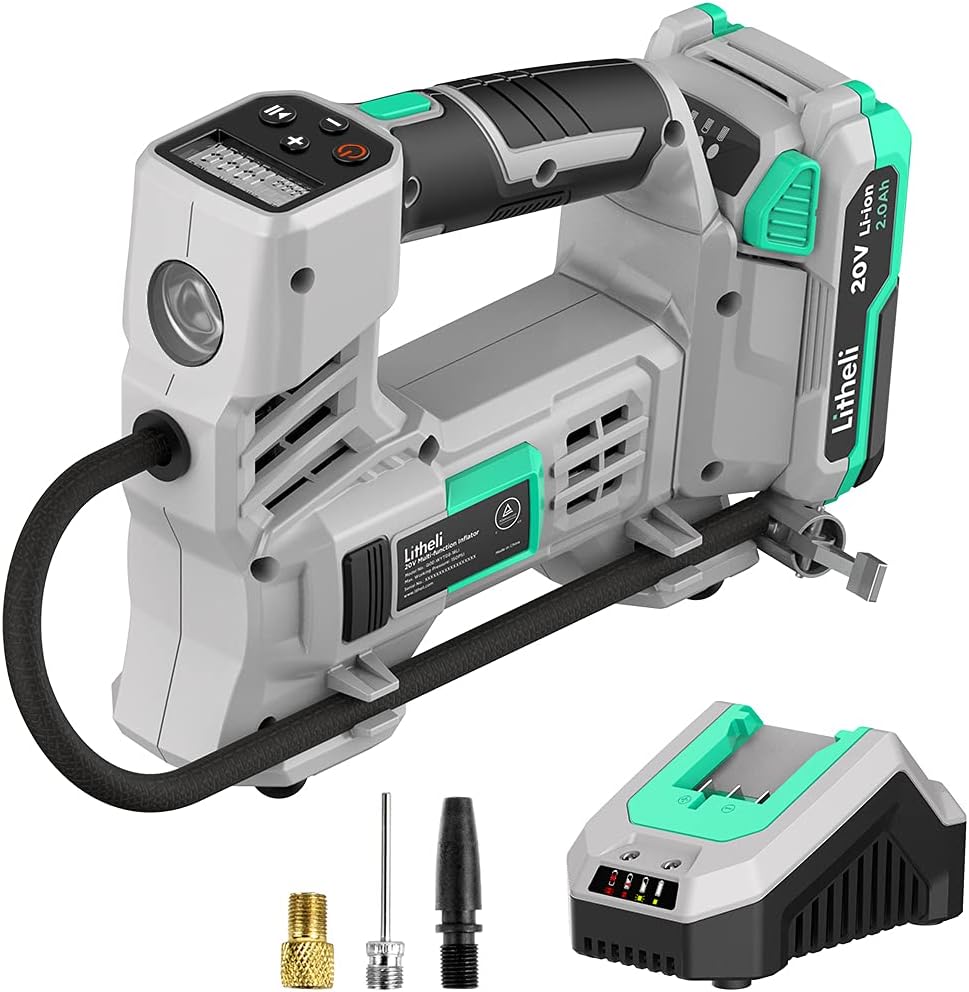 20V Cordless Air Compressor 150 PSI with Battery & Charger J56420