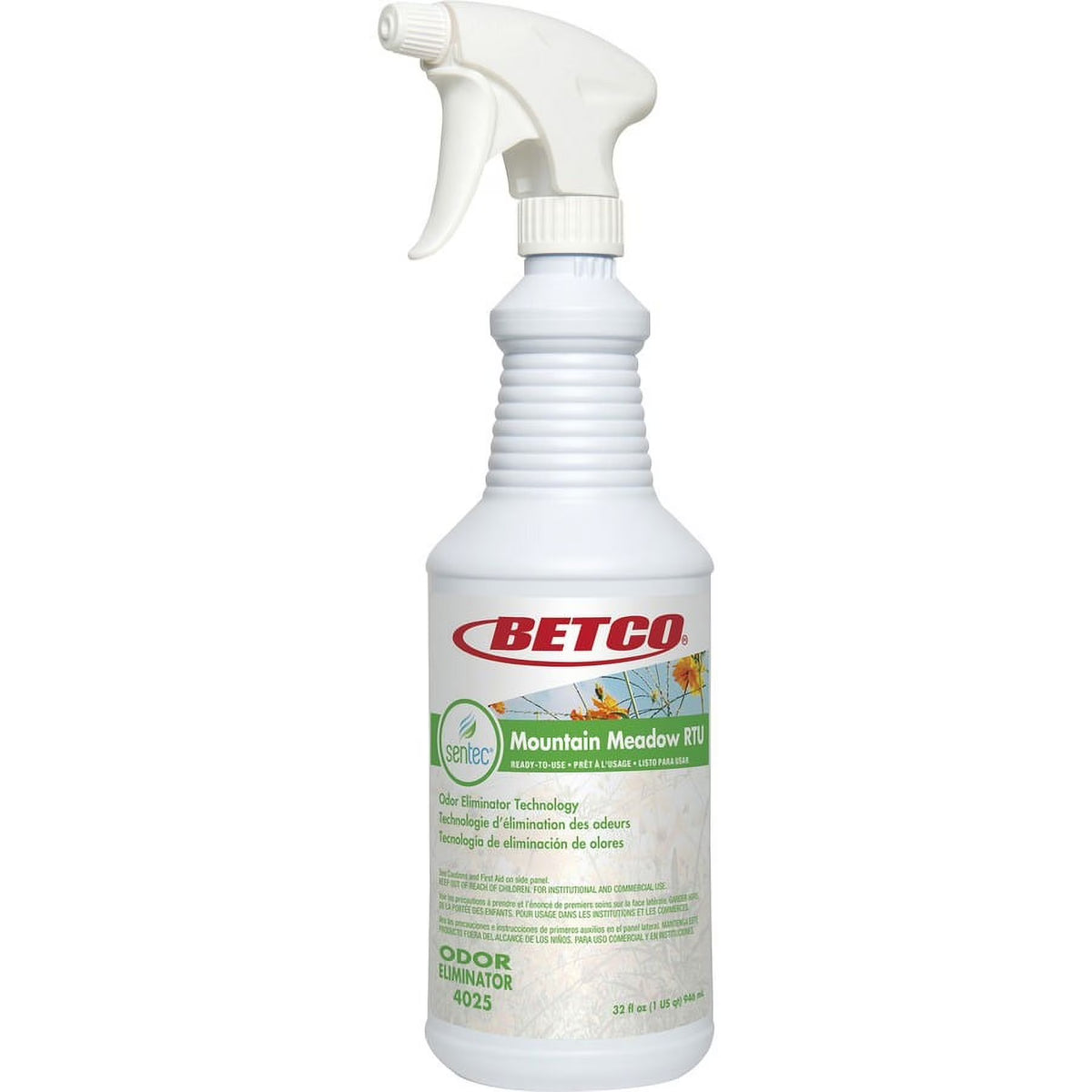Mountain Meadow Scent Ready-To-Use Liquid Malodor Eliminator - 32 fl oz - Bundle of 5 Each T819