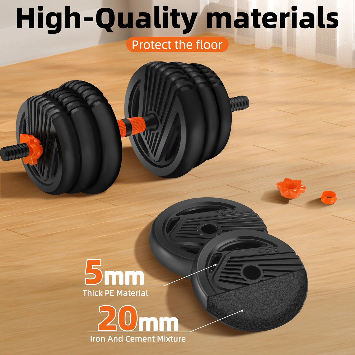 55 Lbs Adjustable Dumbbell Set K566659