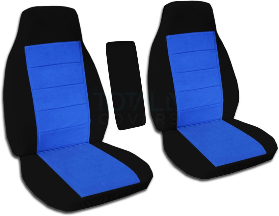 Compatible with Ford Ranger Two-Tone Truck Bucket Seat Covers Black and Sand B56087