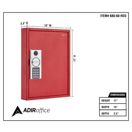Red Key Cabinet with Digital Lock X883