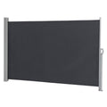Outdoor Aluminum Handle Shed Partition Windshield Canopy Dark Gray E99533
