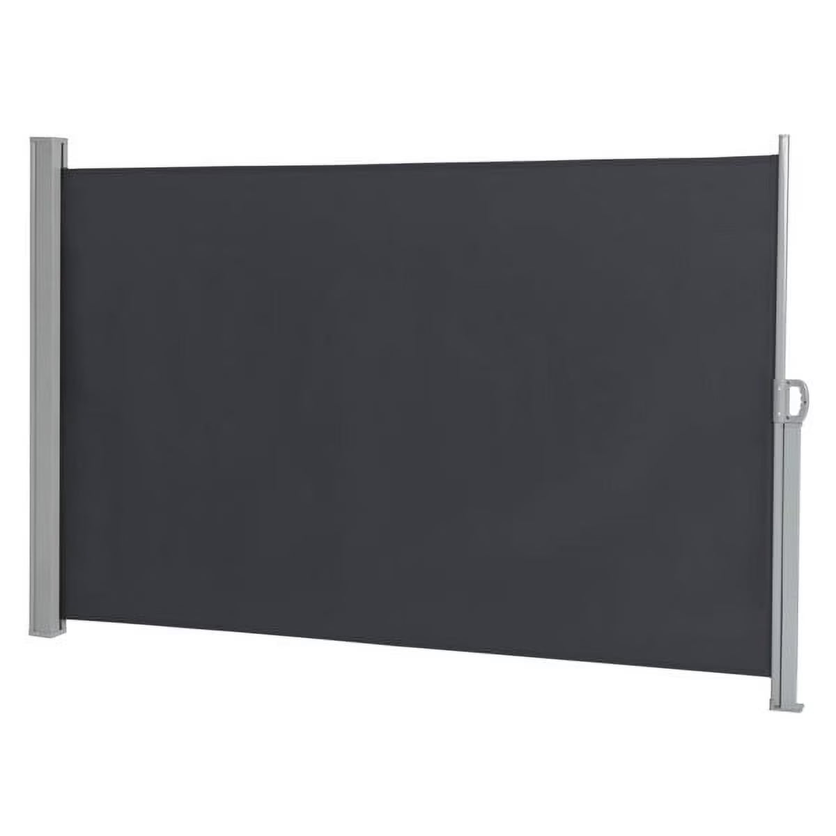 Outdoor Aluminum Handle Shed Partition Windshield Canopy Dark Gray E99533