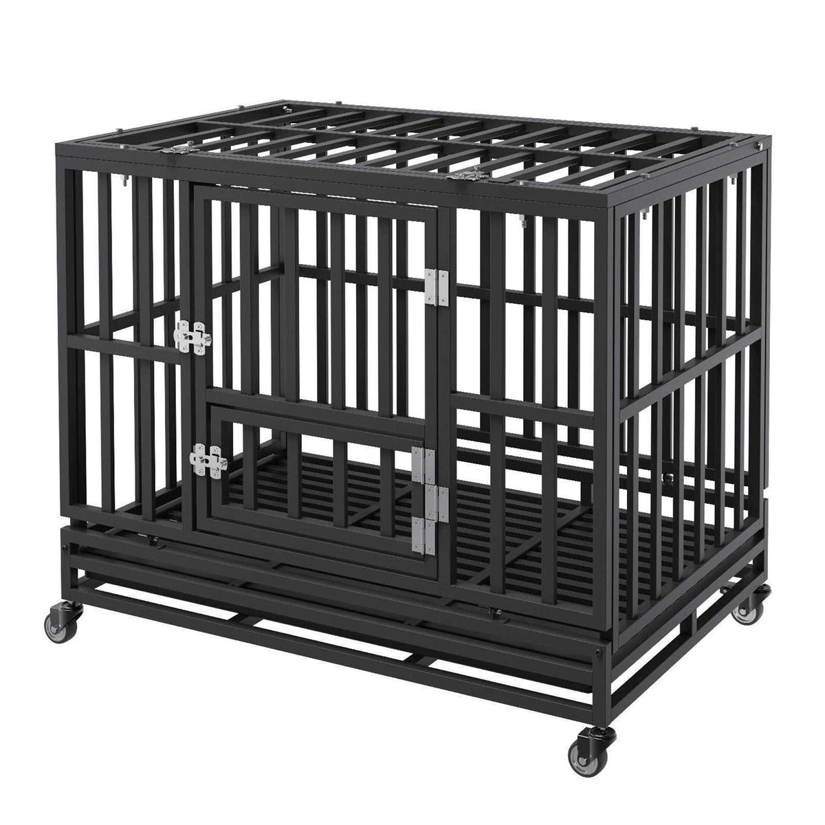 38 Inch Heavy Duty 3-Door Dog Crate L52470