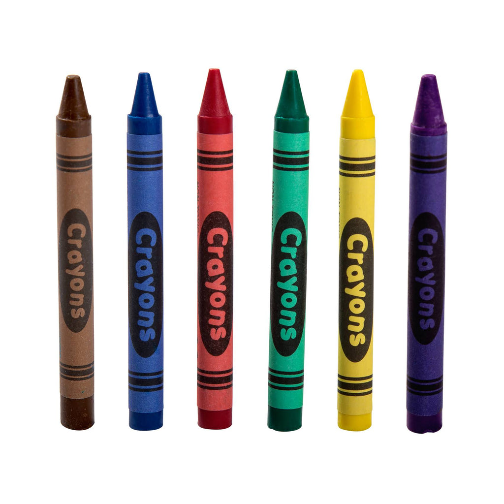 6 Color Bulk Crayons, Case of 3,000 E120