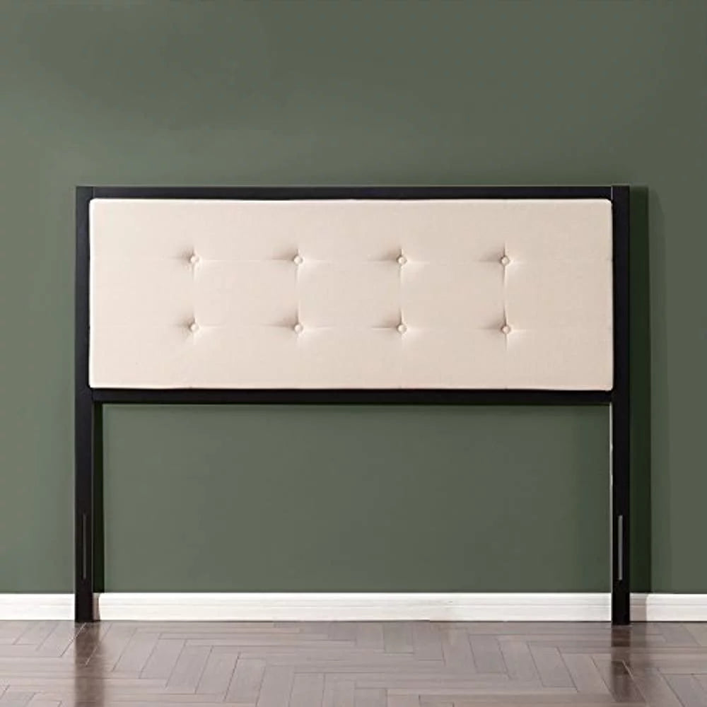 Twin Taupe Upholstered Metal Headboard N46211