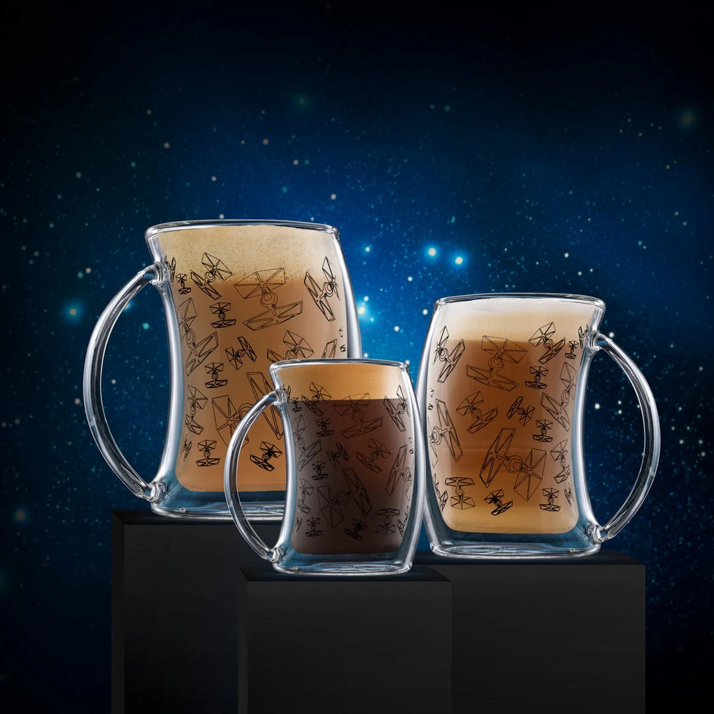 Double Wall Glass Mugs Set of 2 S7513