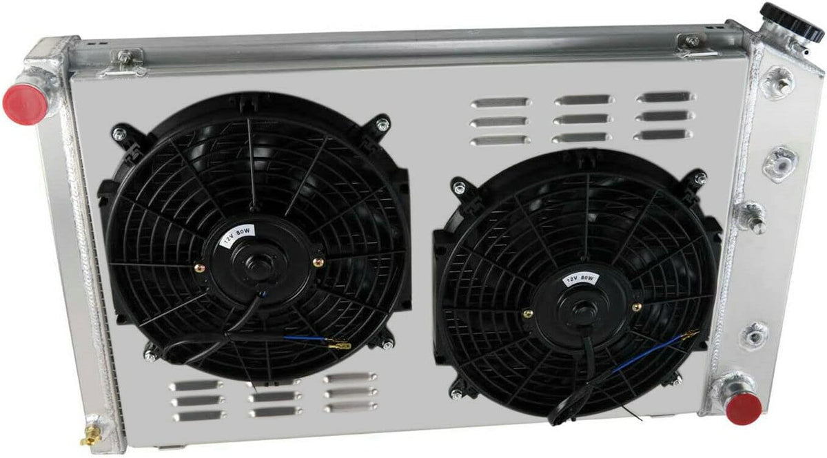 3 Row Aluminum Radiator with Electric Fan Shroud Relay C337