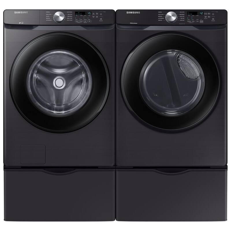 7.5 cu. ft. Stackable Vented Electric Dryer with Sensor Dry in Brushed Black W977