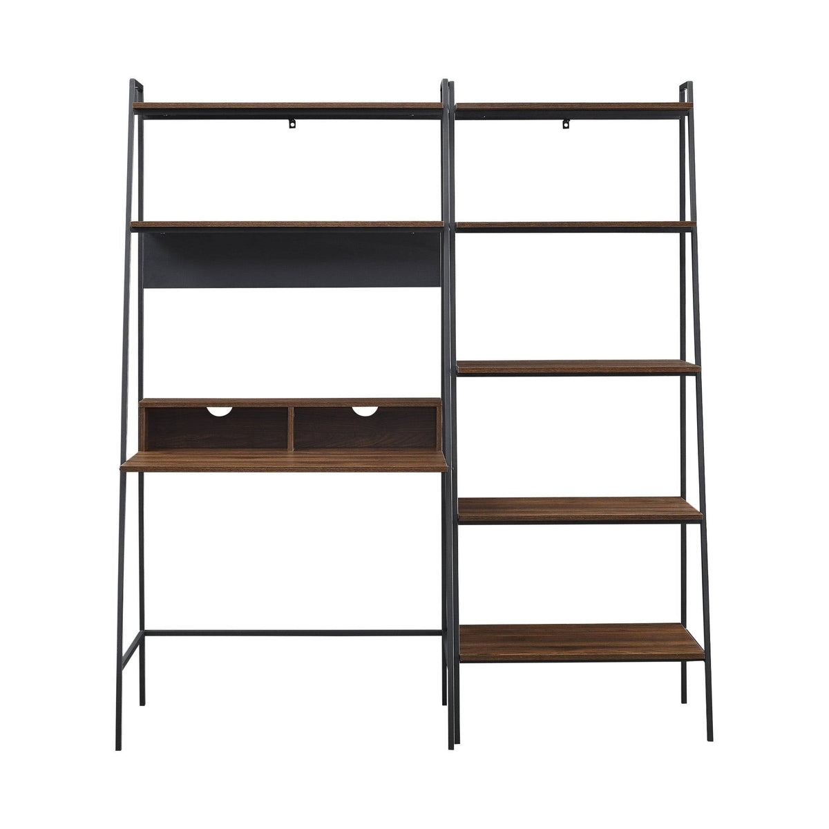 2-Piece Desk and Ladder Shelf Set C74254