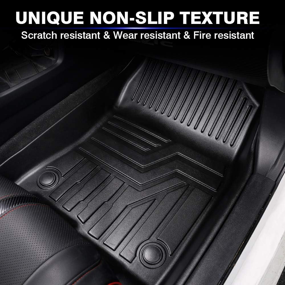 Black 2 Row Carpet Floor Liner Set I759
