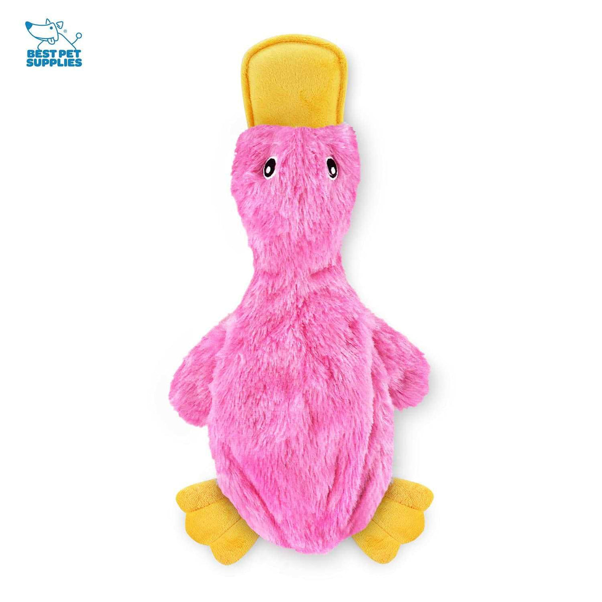 Crinkle Dog Toy No Stuffing Duck with Soft Squeaker I978