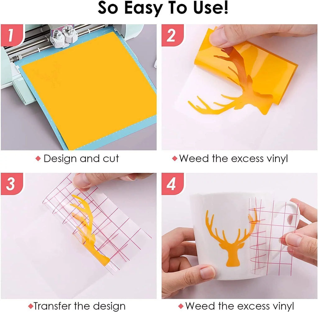 100 Pack 12"x12" Permanent Adhesive Vinyl G4632