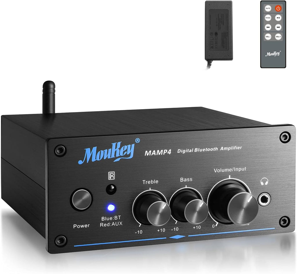 200W Dual 2 Channel Bluetooth Mini Amplifier, Pack of 2 V287