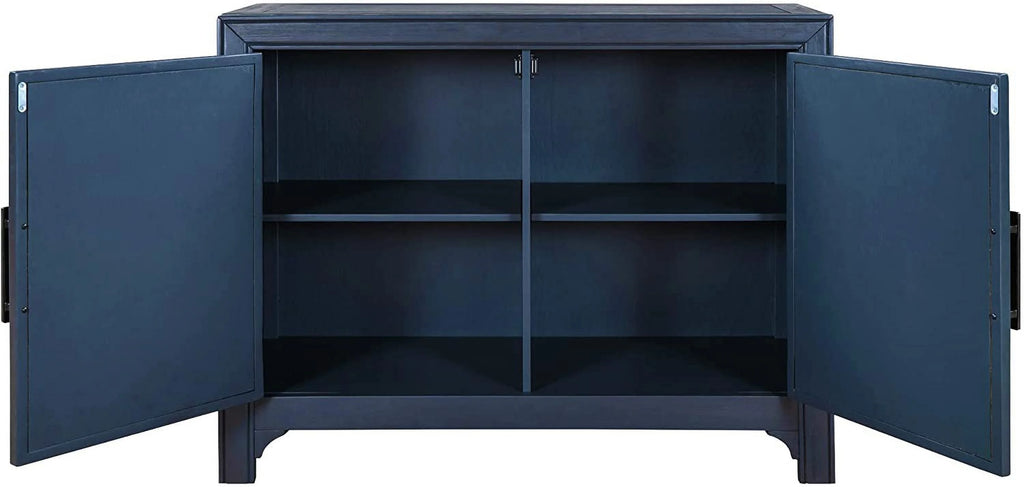 Wood Storage Cabinet Console Table 2-Door 2-Shelf I406330
