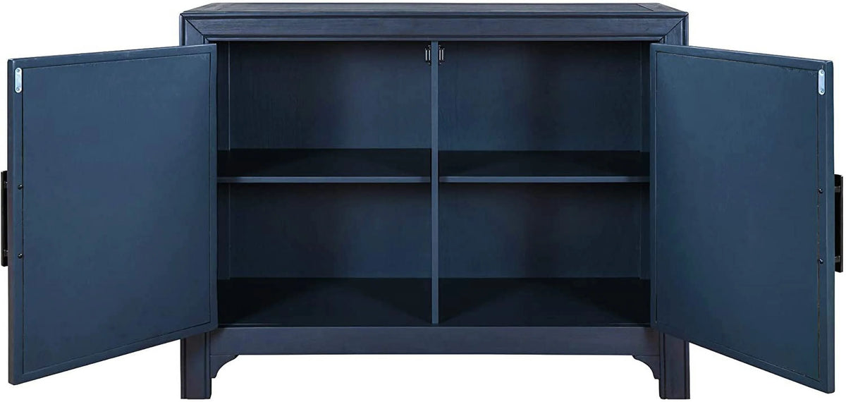 Wood Storage Cabinet Console Table 2-Door 2-Shelf I406330