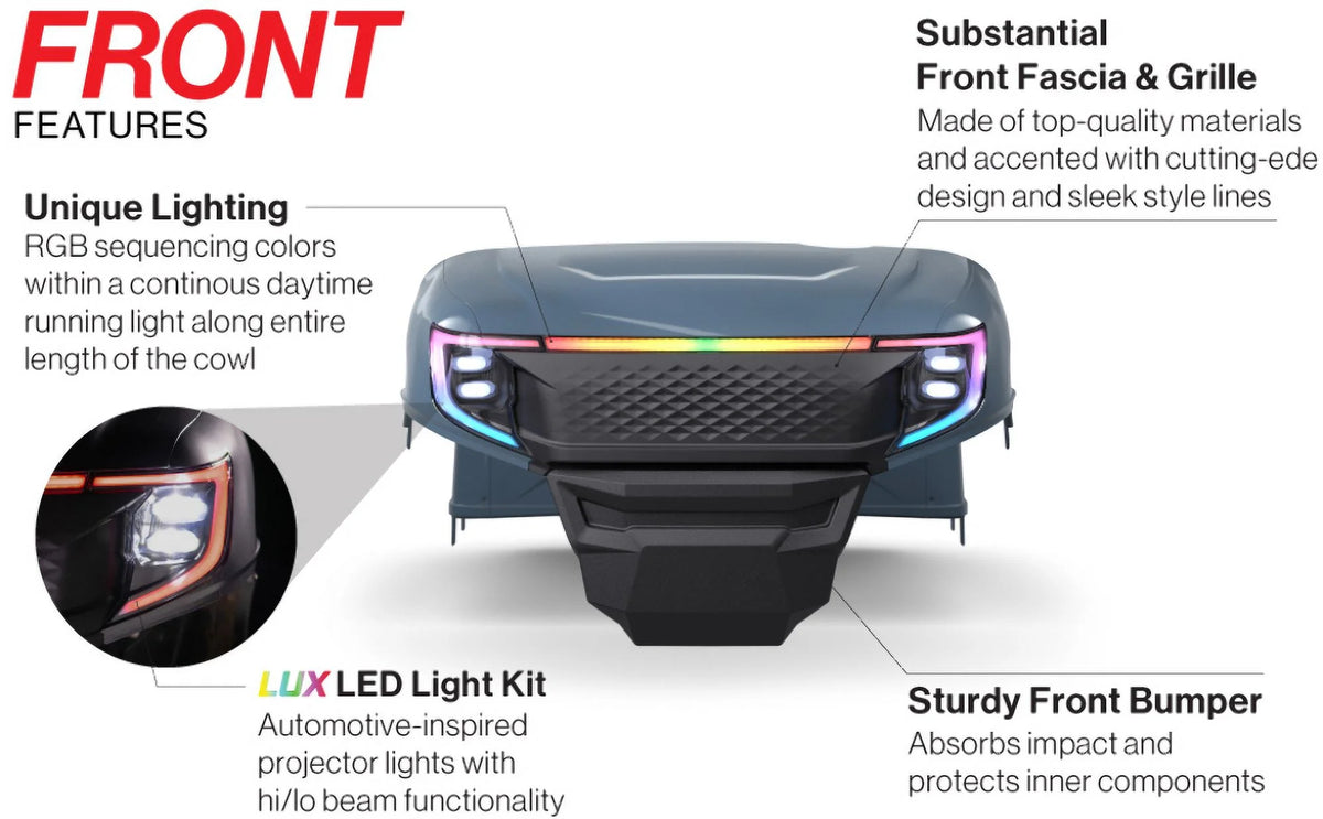 Deep Sea Metallic Body Kit for E-Z-GO RXV Golf Cart Z14432