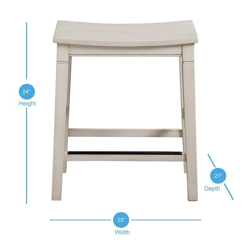 Weathered Ivory 5-Piece Counter Height Dining Set R5265