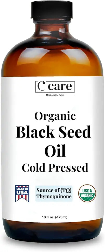 Organic Cold Pressed Unrefined Black Seed Oil 16 Fl oz C6492