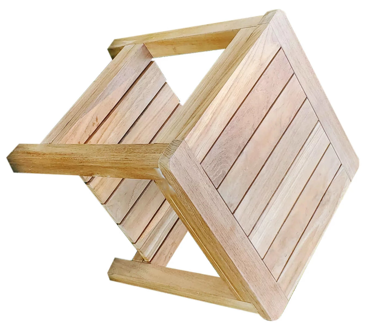 Teak Wood Shower Seat Outdoor Bench I45118