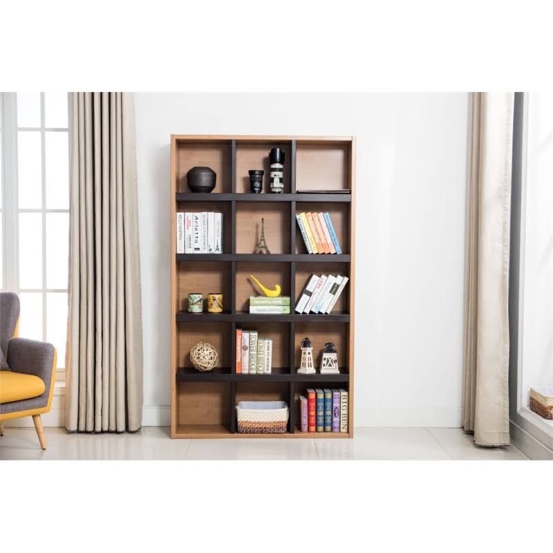 Maple Espresso Bookcase L724