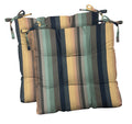 Set of 2 Tufted Indoor Outdoor Dining Chair Seat Cushions D4297