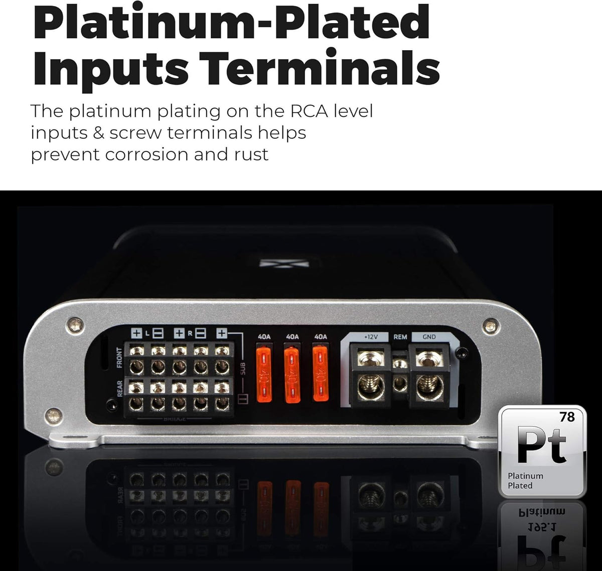 1000W RMS Class D Monoblock Amplifier with Bass Remote T188