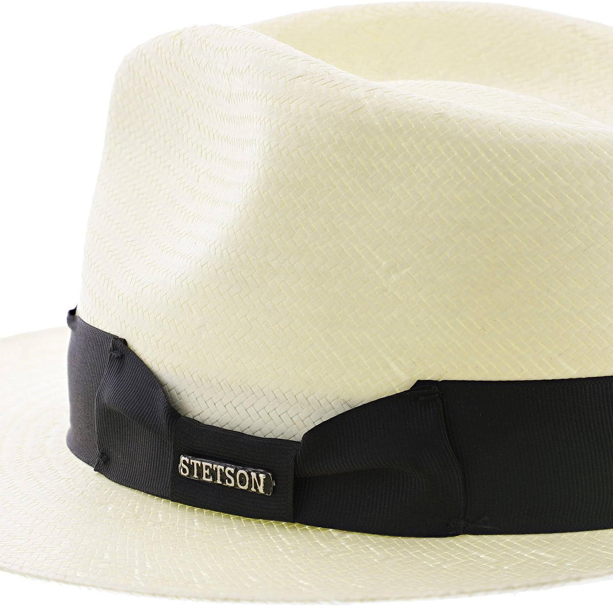 Natural Straw Shantung Fedora Hat J72483