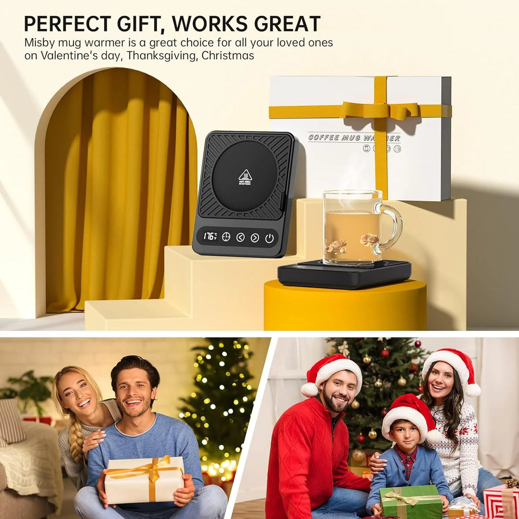 Coffee Mug Warmer with 6 Temp Settings, Black M511484