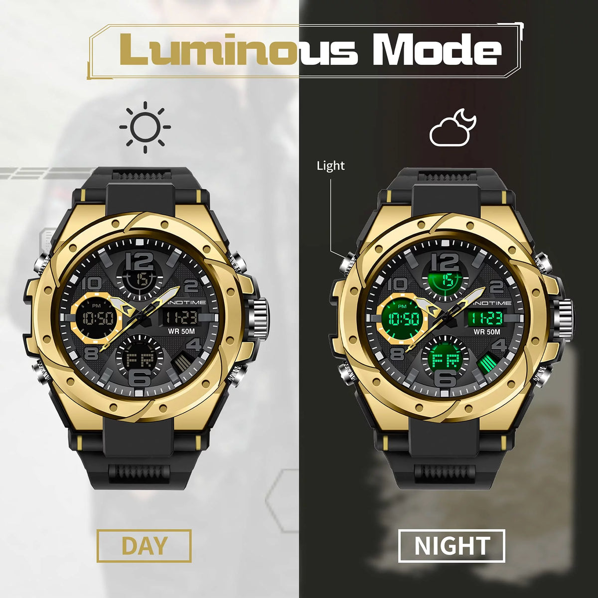 Waterproof Tactical Digital LED Watch L84511