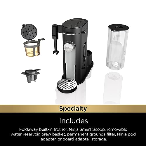 Sage Green Single-Serve Coffee Maker with Built-In Milk Frother P8057