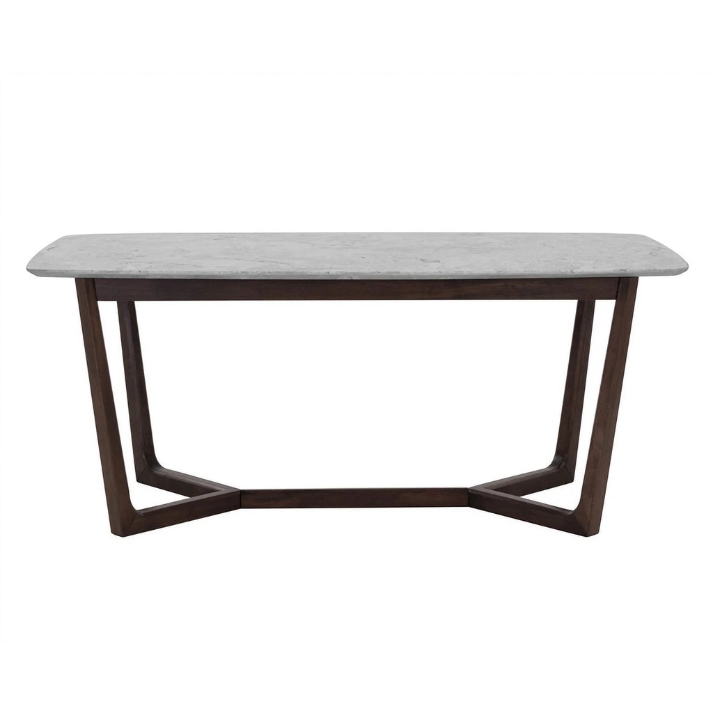 70.5" Wood & Faux Marble Dining Table B871