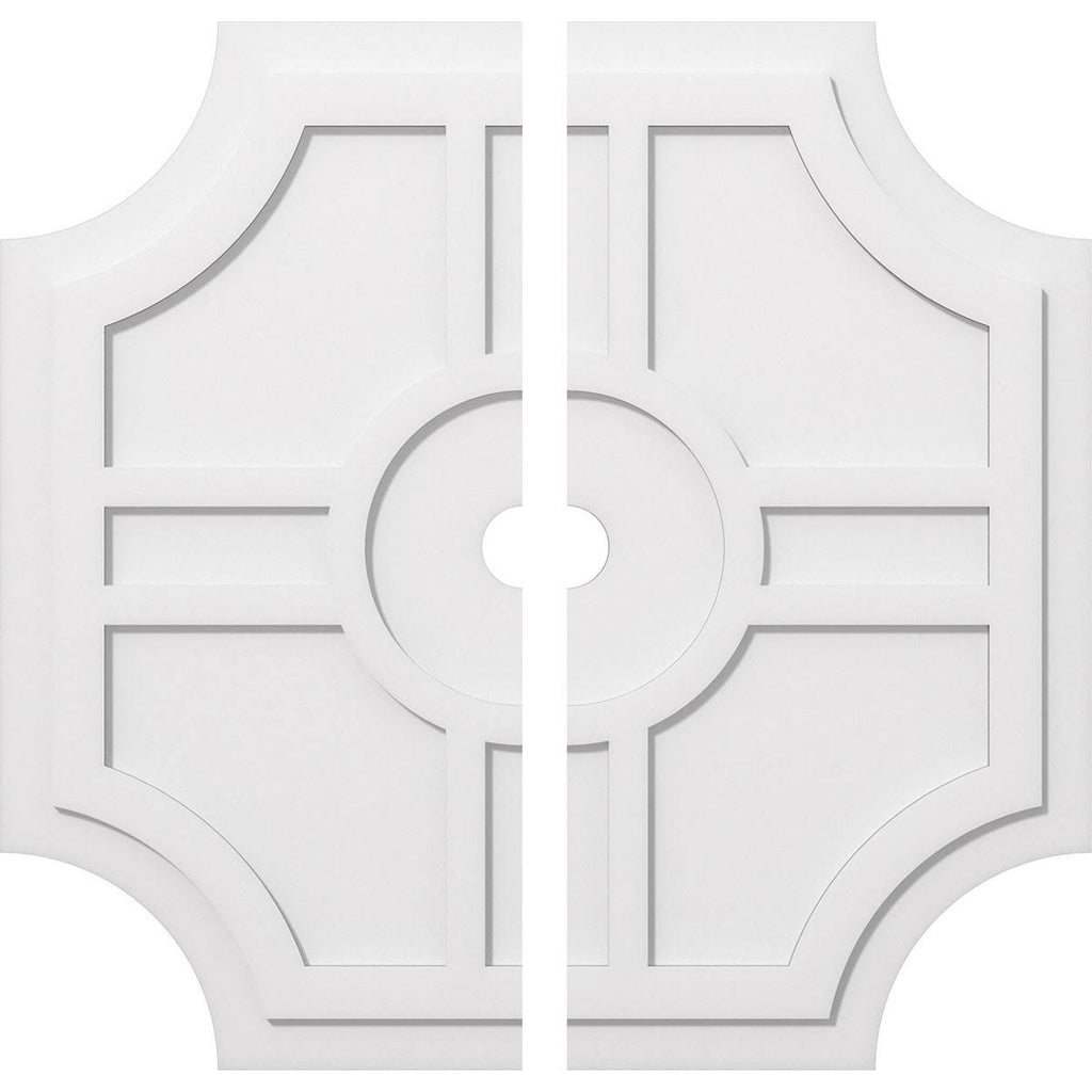 38 inchod x 3 inchid x 12 1/2 inchc x 1 inchp PVC Contemporary Ceiling Medallion J593895