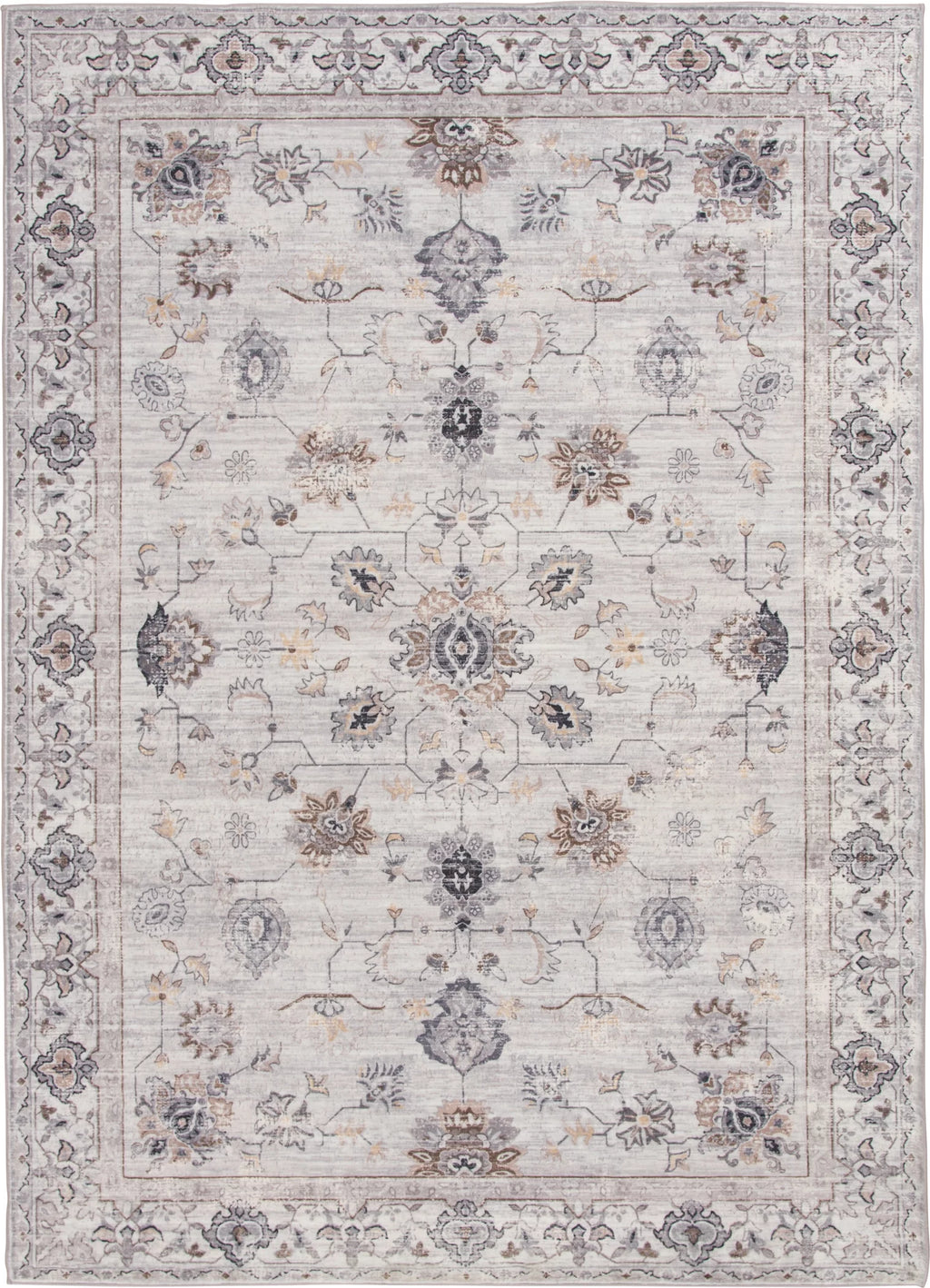 Ivory Faux Fur Indoor Area Rug 8'x10' O56626