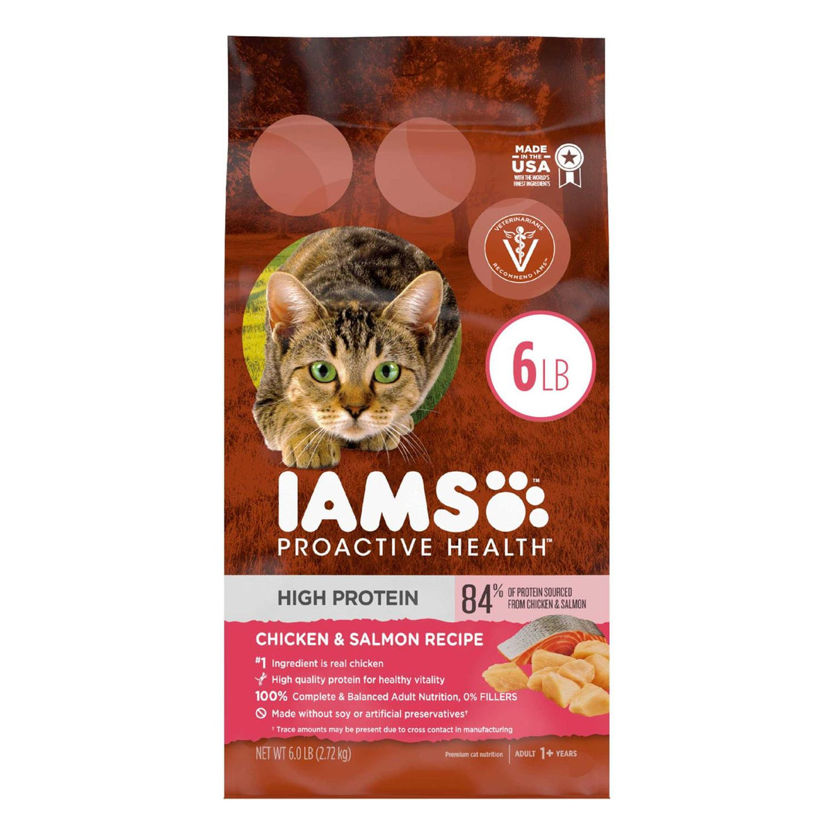 High Protein Chicken & Salmon Dry Cat Food X14268